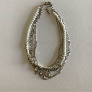 Pearl & Diamond Statement Necklace
